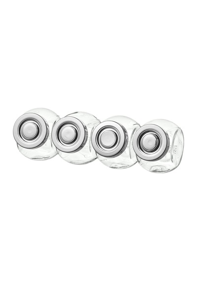 Ikea Rajtan Baharatlık Seti 4 Parça 150 Ml 8 Cm Gümüş Şeffaf Gümüş - Şeffaf