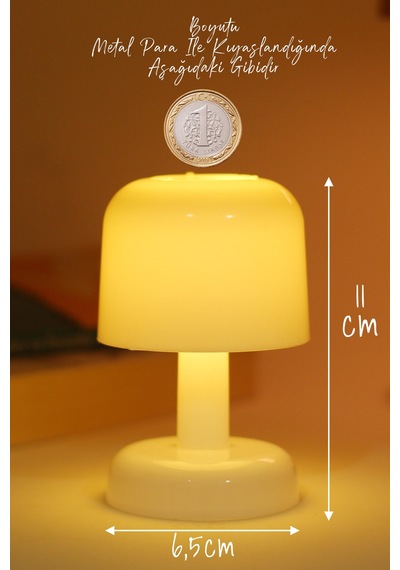 Led Mum İskandinav Tip Pil Dahil Dumansız Alev Ledli Yapay Dekoratif Mum Dekor Işığı Beyaz Pt427 Beyaz