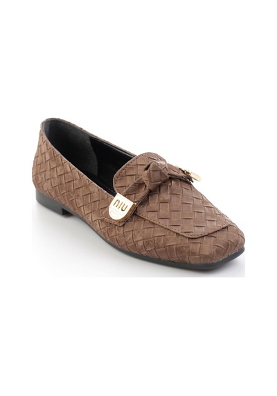 Bambi Kahve Kadın Loafer Ayakkabı K01641022471 Kahve