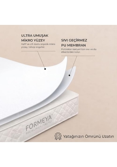Fitted Su Sıvı Geçirmez Yatak Koruyucu Alez 100 200 Diğer