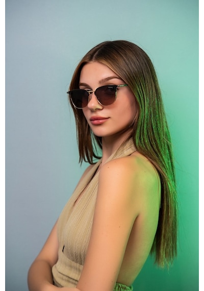 Montblack Mb 2481 53 19 149 C1 Pembe Unisex Güneş Gözlüğü Altın - Siyah
