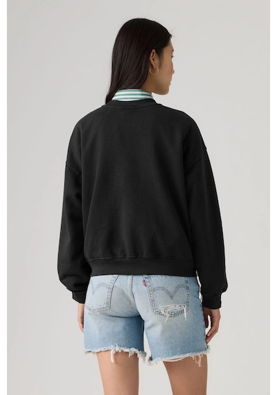 Levi's French Terry H225 Siyah Vintage Kesim Geniş Sweatshirt-16560