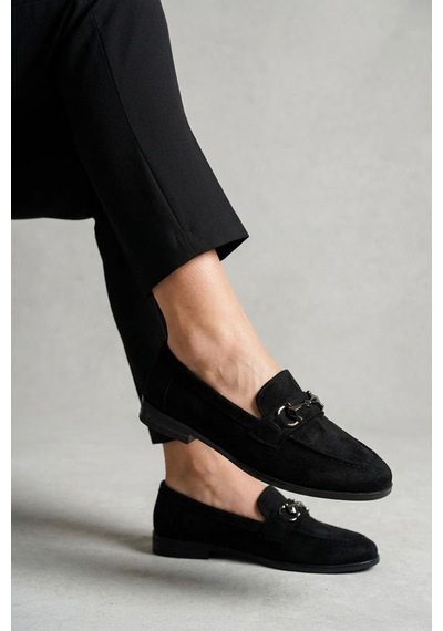 Papuçcity Fncy 03448 Kadın Günlük Loafer Ayakkabı Sıyah