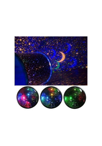 Yıldızlı Gece Projeksiyon Lambası - Renkli Galaxy & Star Master Light Çocuklar Odası Dekoru Çok Renkli