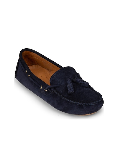 Deery Kadın Hakiki Süet Lacivert Püsküllü Loafer - Dl506zlcvc01
