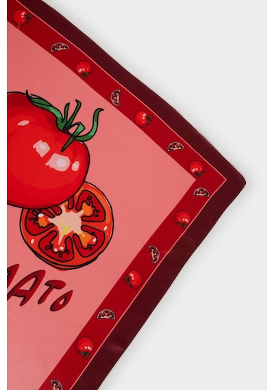 Defacto Kadın Desenli Şal F9508ax25hsrd2 Kırmızı