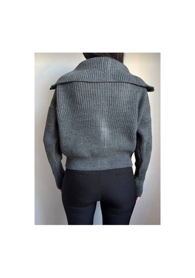Flex Fashıon Kadın Esnek Örgü Fermuarlı Devrik Yaka Yumoş Triko Hırka Füme - 760178304 Füme - 760178304 Füme Flex Fashıon Kadın Esnek Örgü Fermuarlı Devrik Yaka Yumoş Triko Hırka Füme - 760178304 Füme - 760178304 Füme