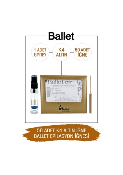 Ballet Gold K4 Epilasyon İğnesi 50'li