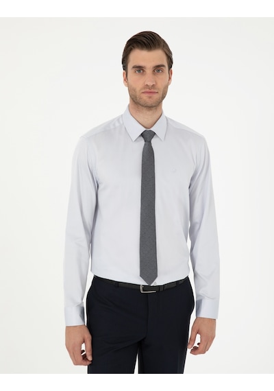 Pierre Cardin Erkek Gri Gömlek Basic 50292520-vr024 Gri
