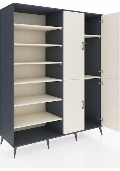 Kronos Gardrop 8 Raflı 4 Kapaklı 2 Askılı 176x59x221 Antrasit-aytaşı Aytaşı Kronos Gardrop 8 Raflı 4 Kapaklı 2 Askılı 176x59x221 Antrasit-aytaşı Aytaşı