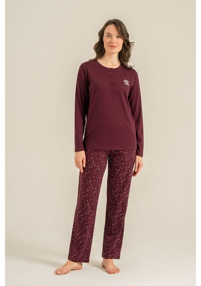 Arnetta Kadın Shine Bright Little Star Mor Uzun Kol Pijama Takım Ar3775-s-v1 Ar3775-s-v1