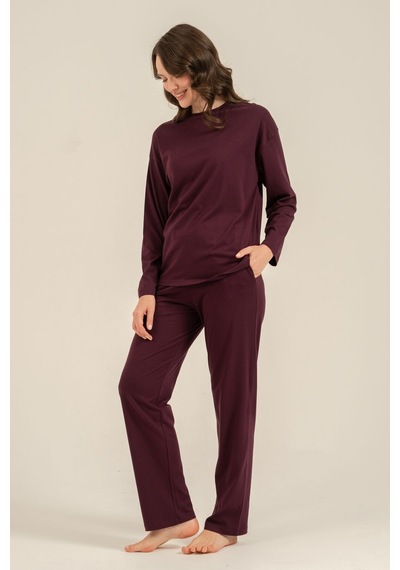 Pierre Cardin Kadın Mor Uzun Kol Pijama Takım Pc9304-s-v1 Pc9304-s-v1