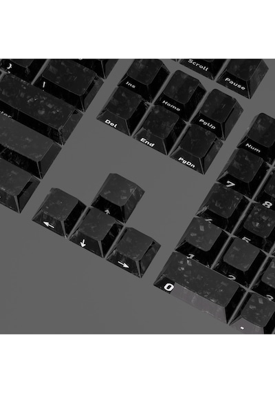 Mekanik Klavye Tuş Takımı Simli Şeffaf Rgb Keycaps