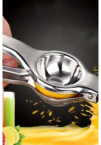 Paslanmaz Çelik Limon Sıkacağı Pratik Kolay Sıkılabilir Limon Mandalina Sıkacağı Paslanmaz Paslanmaz Diğer