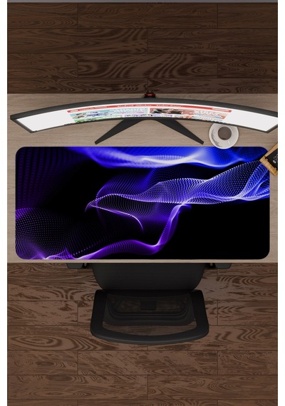 Noktalar Kaymaz Dikişli Kauçuk Oyuncu Mousepad V2 - 90x40 Xxl Gaming Mouse Pad Fare Altlığı