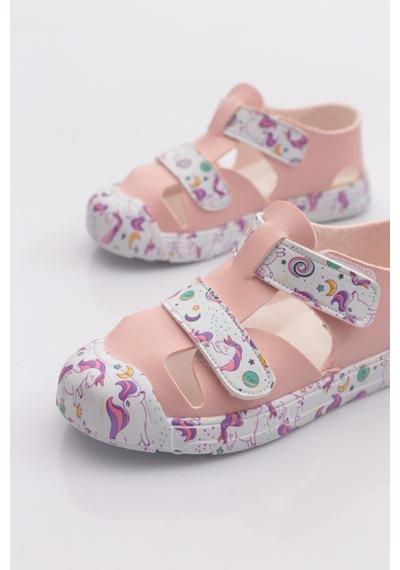 Benetton Bn-1410 Çocuk Sandalet Pudra