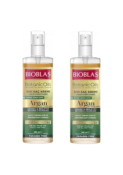 Bioblas Botanic Oil Argan Özlü Sıvı Saç Kremi 2 x 200 ML