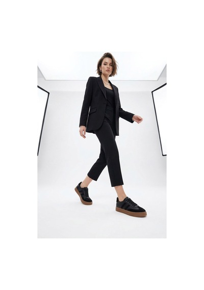 Diğer Kadın Siyah Bağcıklı Sneaker Dyza86238726 Siyah