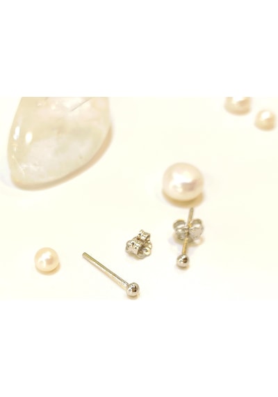 2.5mm Nokta Top Vidalı Küpe 14 Ayar Altın