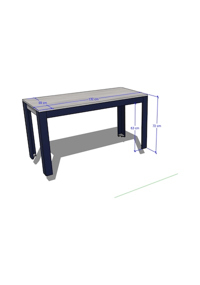 Nevada Masalı Kahve Köşesi 140 Cm Lacivert