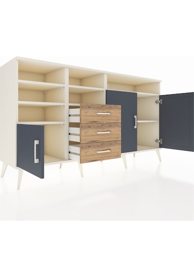 Hyperion Konsol 7 Raflı 3 Çekmeceli 3 Kapaklı 176x44x99 Aytaşı-an Aytaşı-antrasit/çam Hyperion Konsol 7 Raflı 3 Çekmeceli 3 Kapaklı 176x44x99 Aytaşı-an Aytaşı-antrasit/çam