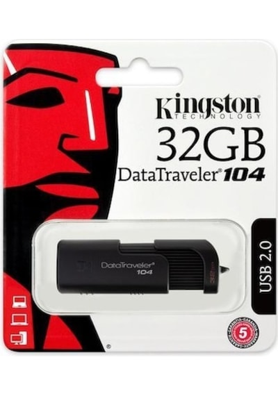Kingston DataTraveller 104 DT104/32GB 32 GB Usb 2.0 Flash Bellek