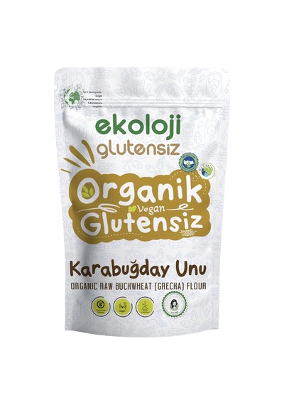 Organik Glutensiz Çiğ Karabuğday Unu 500 Gr.