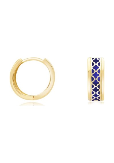 Diamond Line-Gülaylar - Altın 14 Ayar Trend Küpe N11.9417