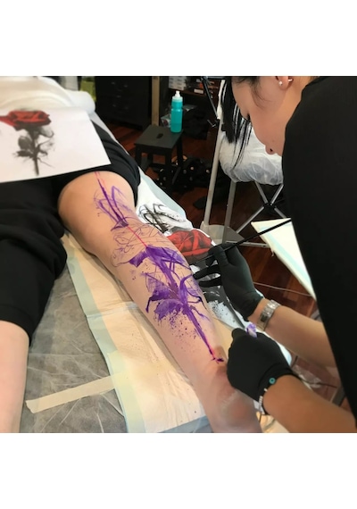 Nox Violet Tattoo Stencil Ink Mor El Çizimi Stencil Mürekkebi 2oz