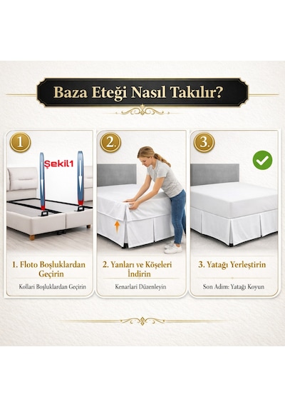 Metin Ev Premium Baza Eteği Su İtici Leke Tutmaz Düğme Detaylı Pembe