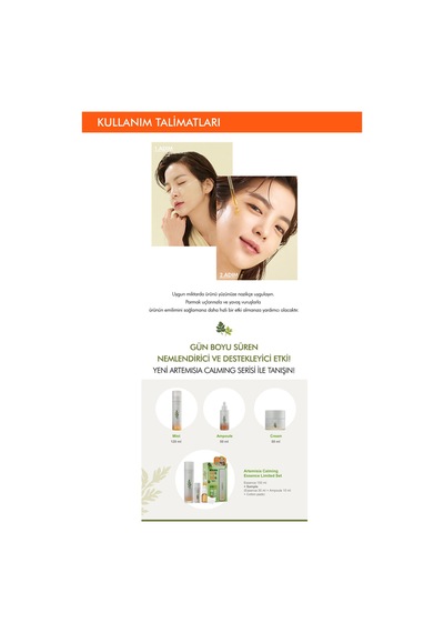 Missha Artemisia Calming Ampoule Cildin Yağ-Nem Dengesini Koruyan Konsantre Ampul 50 ML