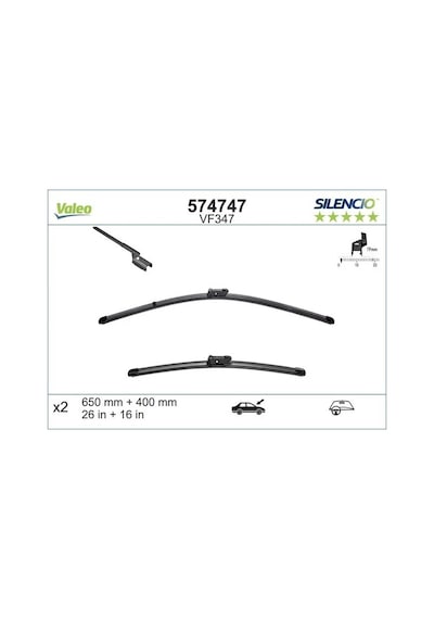 Citroen C3 On Silecek Seti 2016-2024 Valeo 574747