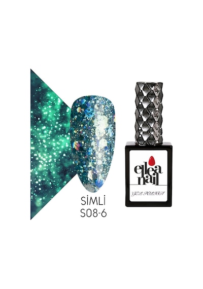 Ellea Nail Simli Kalıcı Oje S08-6