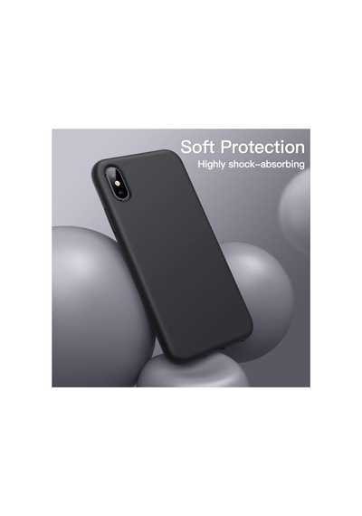 Apple iPhone Xs Max Uyumlu Silikon Kılıf - Pastel Renk Tonu Kamera Korumalı Esnek Kapak - Gri