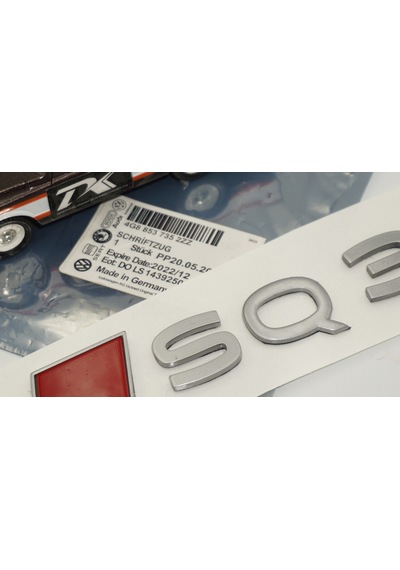 Dk Tuning Sq3 2025+ Bagaj Kırmızı Gümüş Yazı Logo Arma Audi İle Uyumlu Bagaj Arma