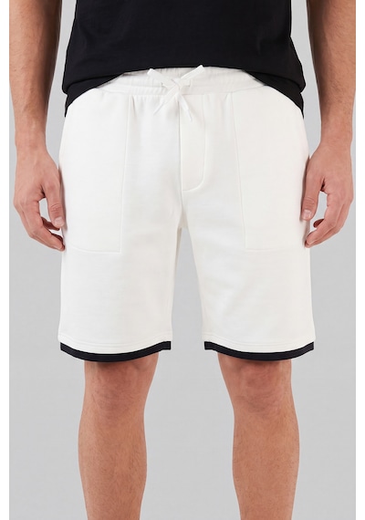 Buratti Oysho Kumaş Çift Katmanlı Paça Detaylı Bağlamalı Short Erkek Short 5908091 Ekru