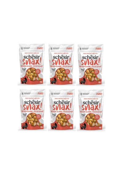 Schesir Snax Somonlu Dolgulu Kedi Ödül Maması 60 G X 6 Adet