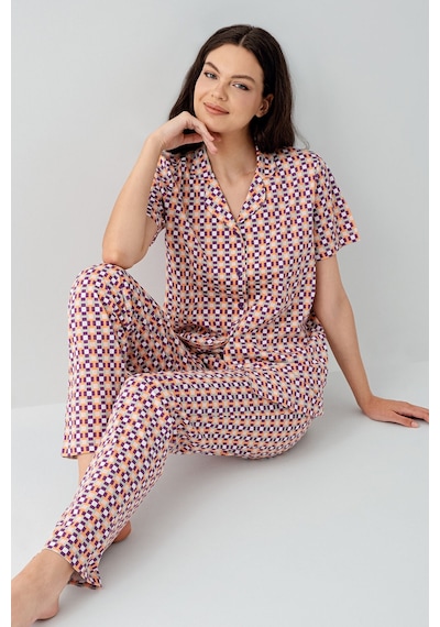 Arnetta Kadın Mor Gömlek Pijama Takım Ar3562-s-v1 Mor