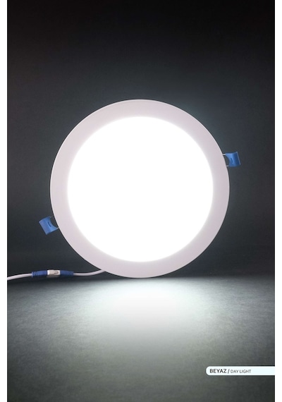 ACK Sıva Altı Yuvarlak LED Panel Armatür Beyaz Gövde 6500K Beyaz