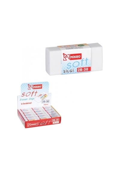 Mikro Soft 2B-30 Silgi 30'Lu Paket N11.576