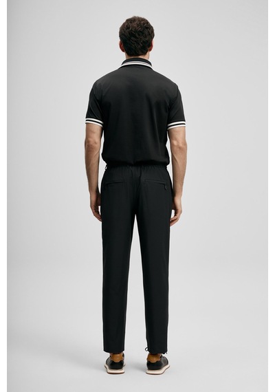 Lufian Cole Smart Erkek Polo T-shirt 111040237 Siyah