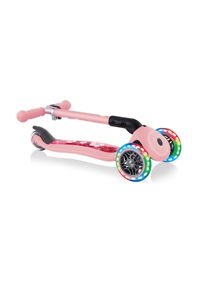 Globber Junior Fantasy Katlanabilir Işıklı Scooter - Pastel Pembe