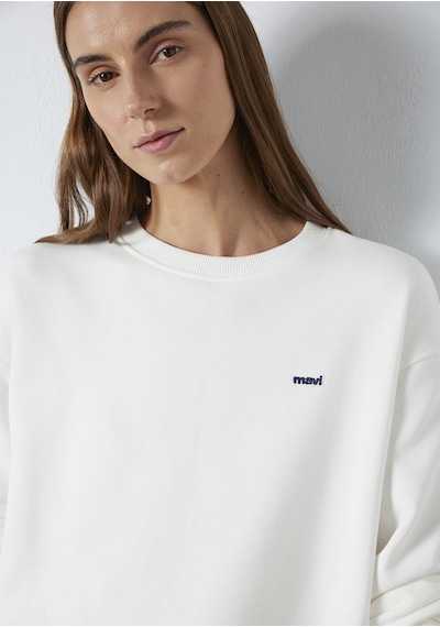 Mavi - Mavi Nakışlı Ekru Sweatshirt 1s10366-70057 Ekru
