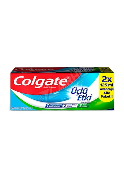 4 Adet Colgate Diş Macunu Üçlü Etki 2x125 Ml - İkili Paket