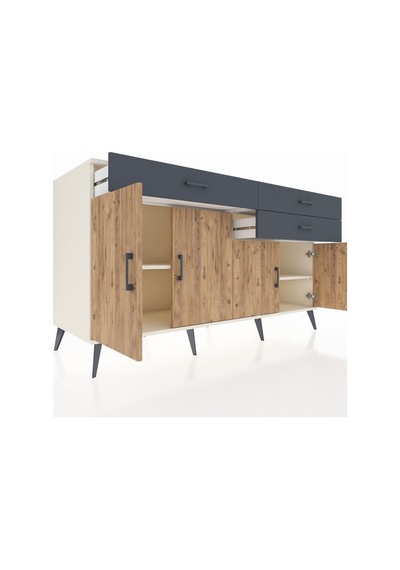 Kronos Konsol 2 Raflı 3 Çekmeceli 4 Kapaklı 176x59x99 Aytaşı-çam/ Aytaşı-çam/antrasit Kronos Konsol 2 Raflı 3 Çekmeceli 4 Kapaklı 176x59x99 Aytaşı-çam/ Aytaşı-çam/antrasit