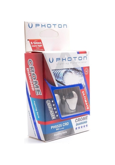 Photon P21 5W Chrome 12V 1016 Diamond Vision