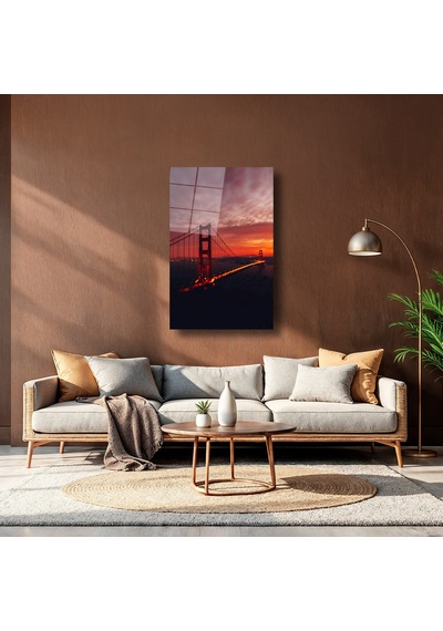 San Francisco Işığı - Cam Tablo - Deg0053