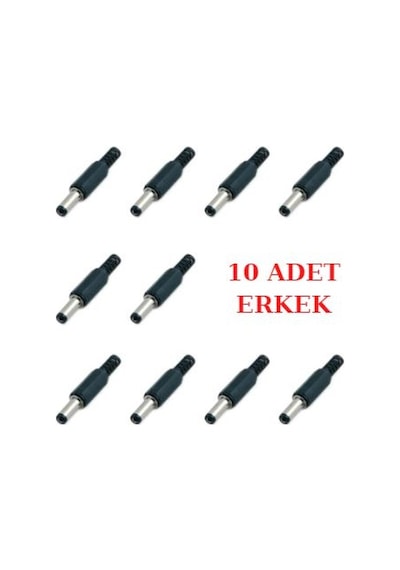 Dc Barrel Jack 2.1Mm Power Giriş Konnektör Adaptör Jakı (10 Adet)