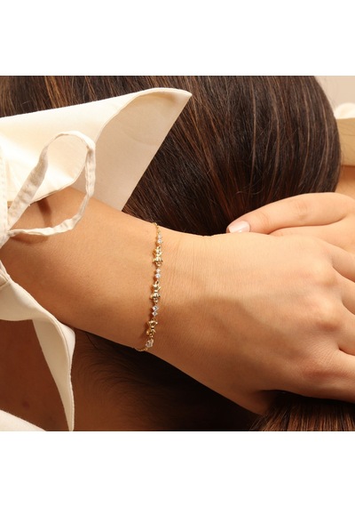 Fiyonk Bileklik 718533 Gold Gümüş