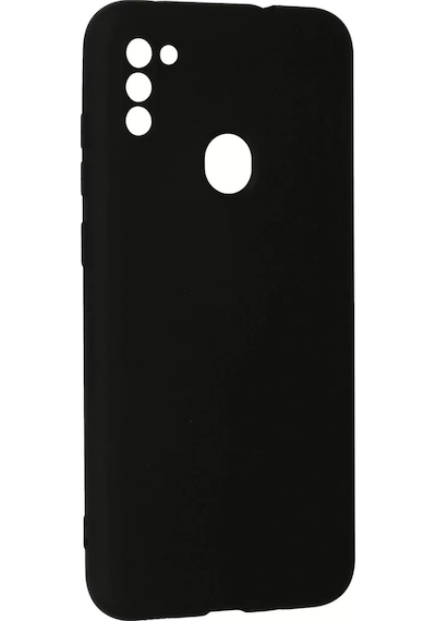 Newface Samsung Uyumlu Galaxy A11 Kılıf Nano İçi Kadife Silikon - Siyah